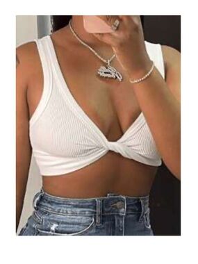 SHEIN Twist Front Top